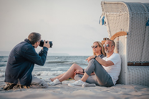 Paarshooting am Strand